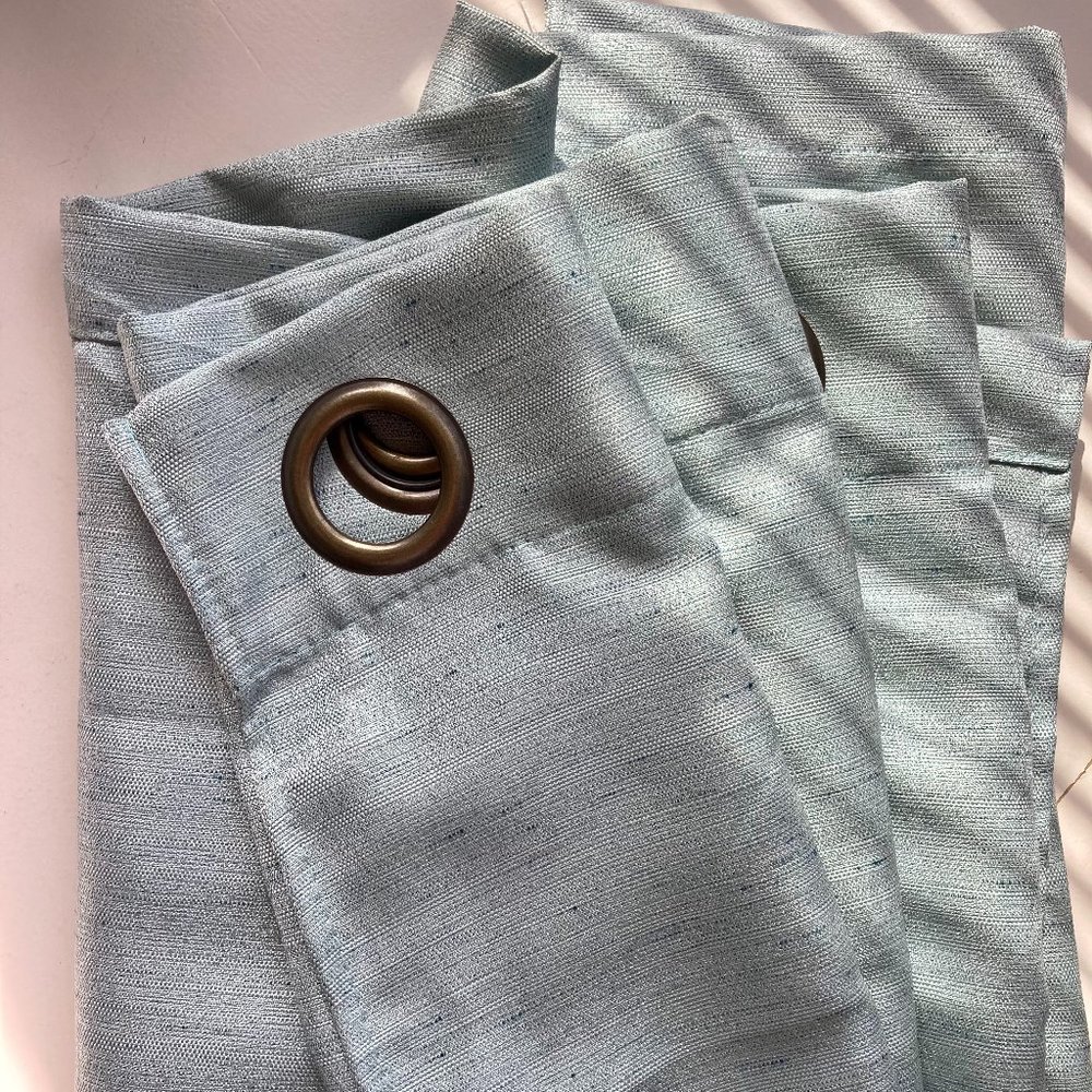 Kirkland's Aqua Curtains (4 panels, ea. 40" x 96")